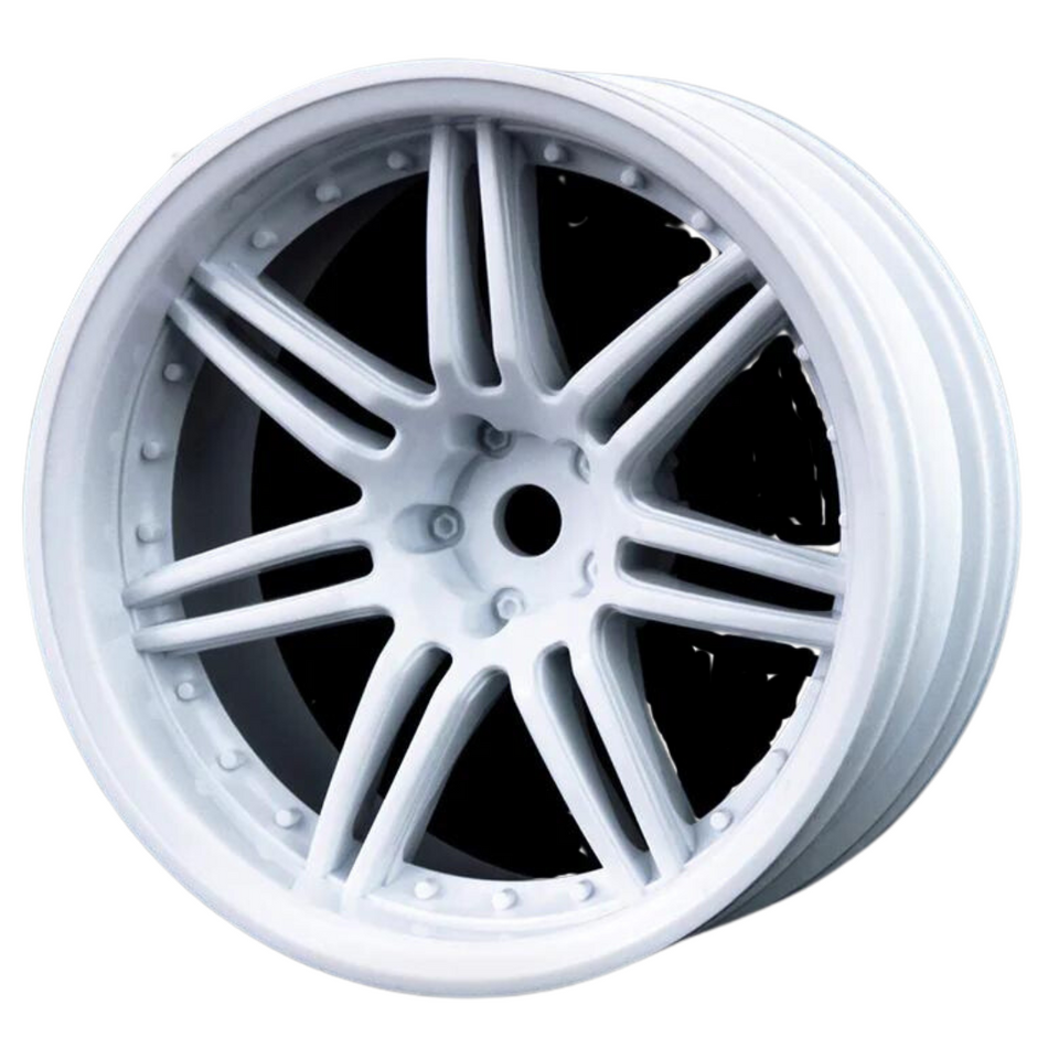 MST White X603 RC Drift Wheels 1/10 (4pcs) +8 Offset 102030W