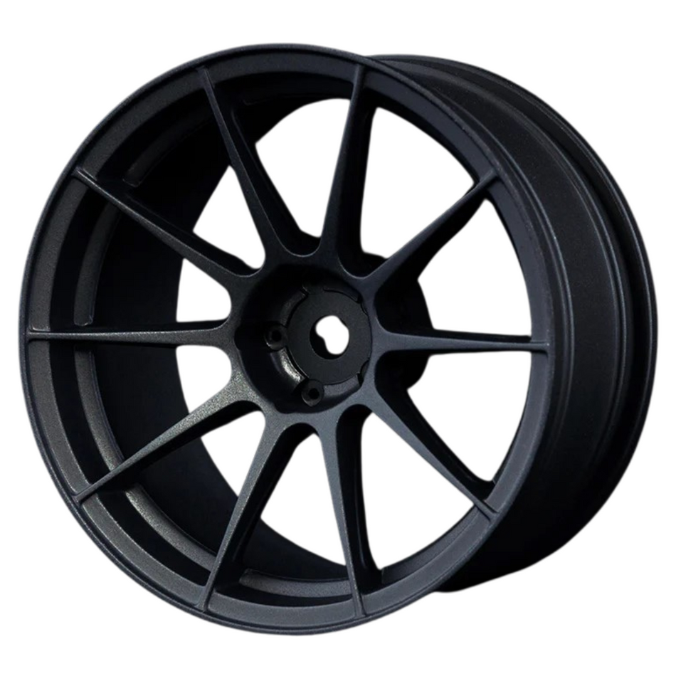 MST 5H Flat Black Offset +7 (4pcs) 1/10 Drift Wheel Set 102072FBK