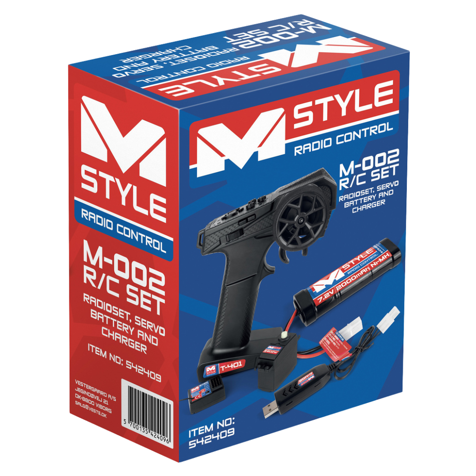 MStyle EP Starter Set TX RX Servo Battery Charger RC Car Electronics MS-M-002