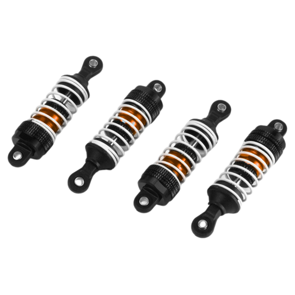 Maverick Atom Aluminum Oil-Filled Shock Absorber Set 4pc (Orange) 150557