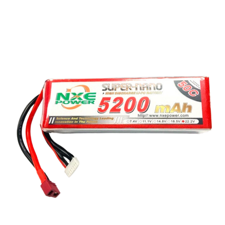 NXE 22.2V 5200mah 50C 6S Soft Case LiPo Battery w/ Deans Plug