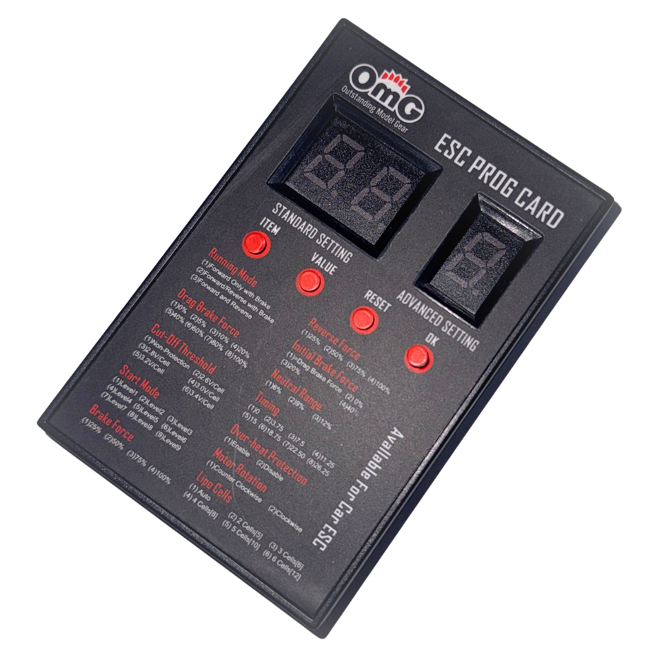 OMG Program Card for ESC Rapido Series OMG-ESC-P2