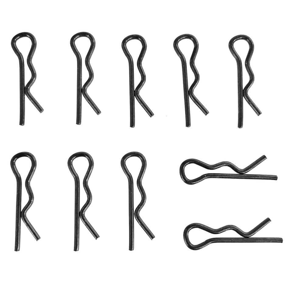OZRC 1/18 & 1/24 Body Pins R Bundle Black 17mm 10-Pack