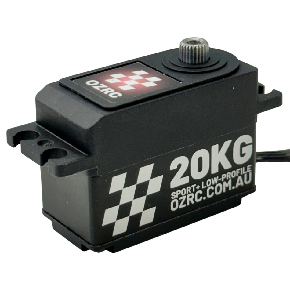 OZRC 20kg Sport+ Low Profile Servo 25T Metal Gear Brushed Digital