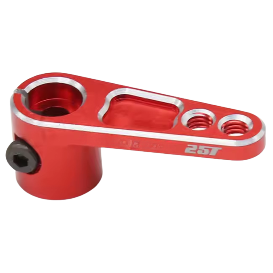 OZRC 25T Aluminum Alloy Steering Servo Arm TRX-4 SCX10-II TAMIYA ARRMA Red