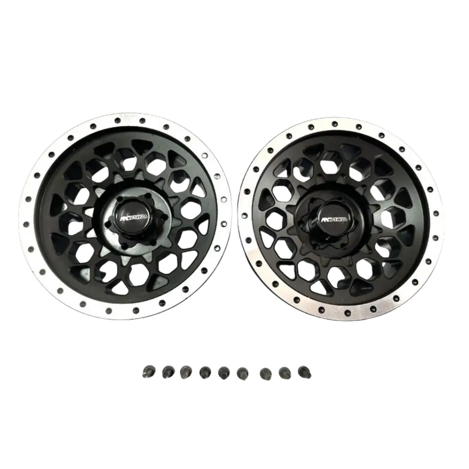 OZRC 2.9" Alloy 1/6 Metal Wheel Rims Beadlock for Axial SCX6 (Face Side Only) 2Pcs