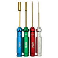 OZRC 4pc Alloy Tools Kit Set Hex Drivers 2.0 1.5mm and 5.5 7mm Nut Driver for Drift Car