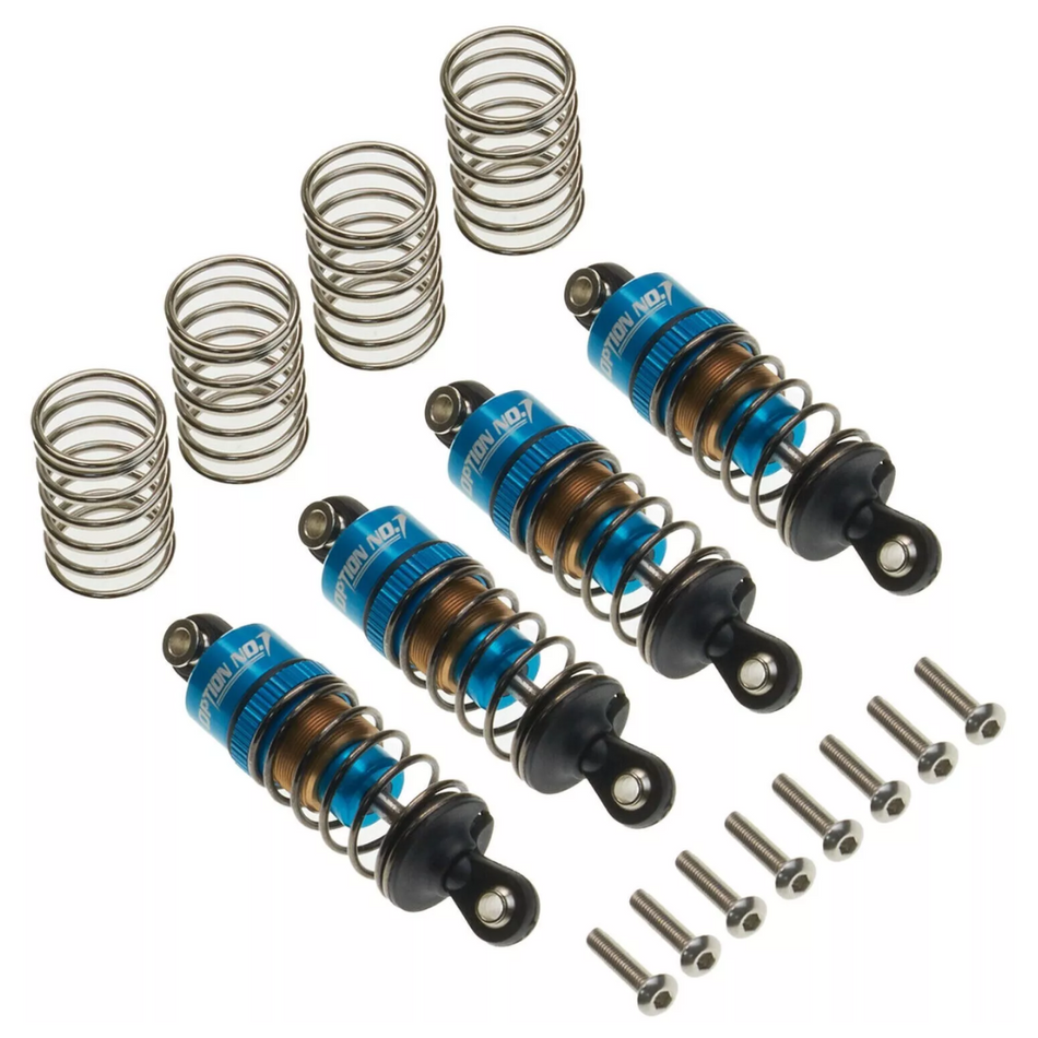 OZRC 55mm Aluminium Alloy Oil Shock Damper Set for Tamiya TT01 TT02 Blue