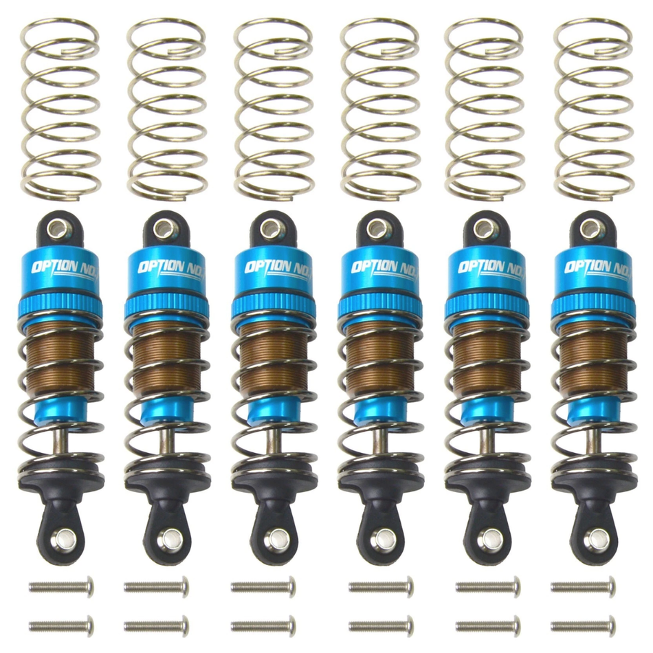 OZRC 60mm Aluminium Oil Damper Shocks for 1/10 On-Road Touring RC Car Blue 6pcs