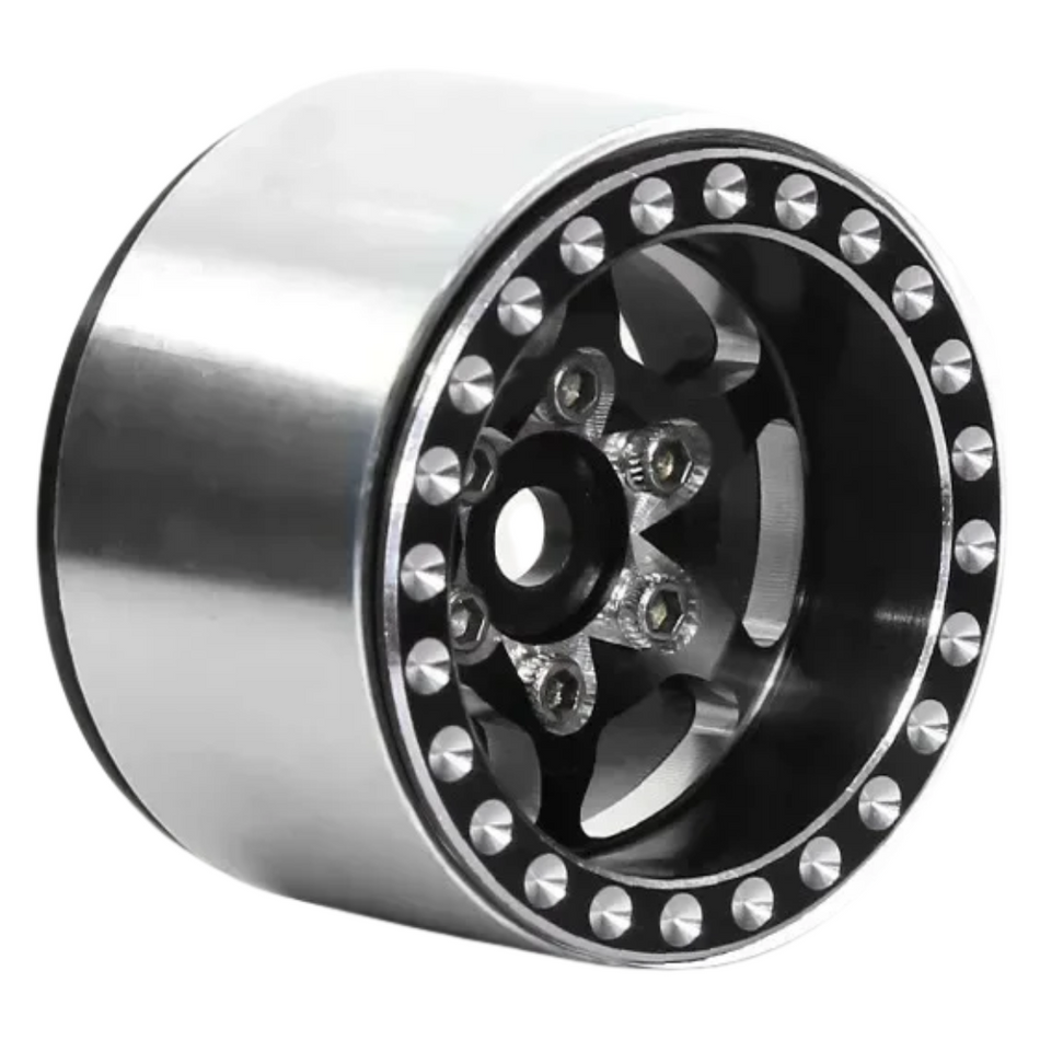 OZRC Alloy 1.0 Inch Beadlock Wheel Hub Rims Suits SCX24 AX24 FCX24 TRX4M 4pcs