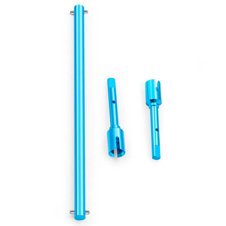 OZRC Aluminium Alloy Centre Drive Shaft Diff Joint Set Blue for Tamiya TT02