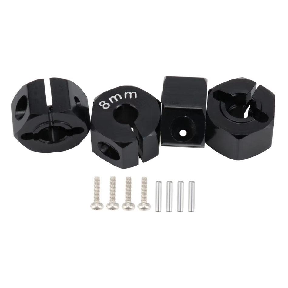 OZRC 8mm Alloy Extenders for 12mm Hex Adapter Drive Hub for 1/10 RC Cars 4pcs