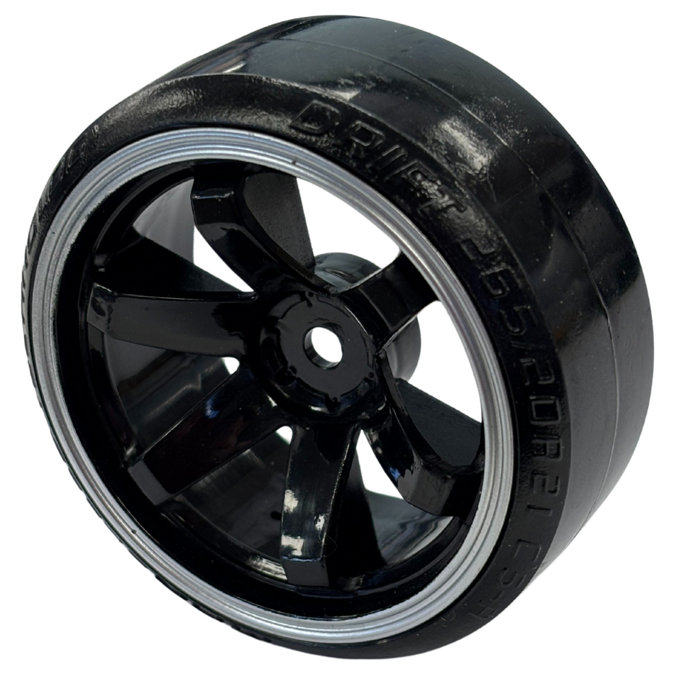 OZRC Black Chrome v2 Drift Wheels w/ Tyres Complete set for On-road 1/10 4pcs