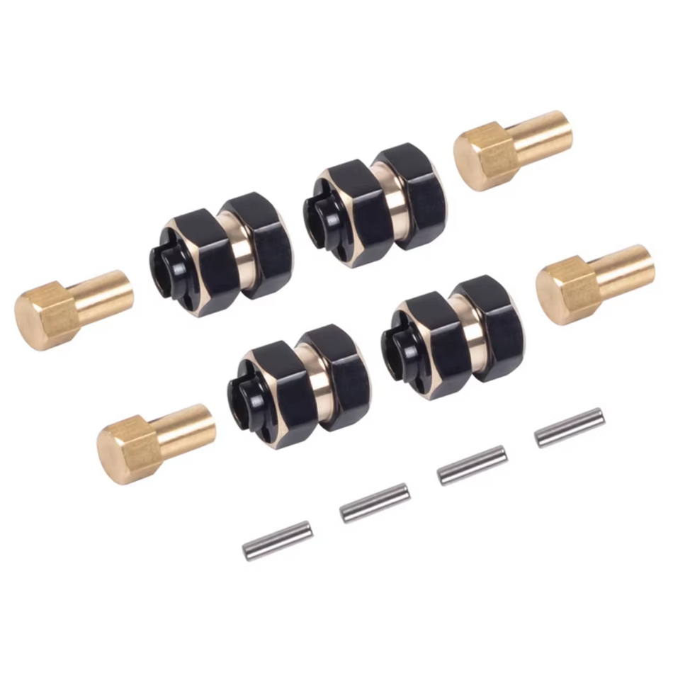 OZRC Brass Wheel Hex Extenders 4pcs 12g Set Suits SCX24 RC 4X4 Crawler