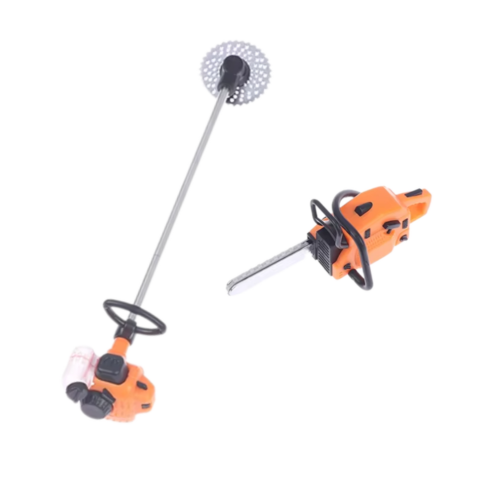 OZRC Chain Saw & Whipper Snipper 1/10 Accessory Bundle Pack Orange 2pcs