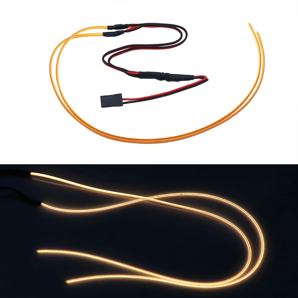 OZRC DIY Flexible Cuttable LED Strip Light (290mm) For RC Crawlers & Drift Cars (Yellow)