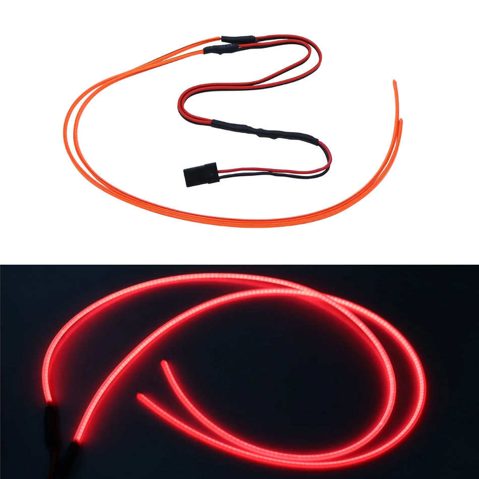 OZRC DIY Flexible Cuttable LED Strip Light (290mm) For RC Crawlers & Drift Cars (Red)