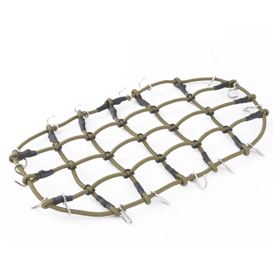 OZRC Elastic Luggage Net Roof Accessory for 1/10 RC Crawler Dark Green