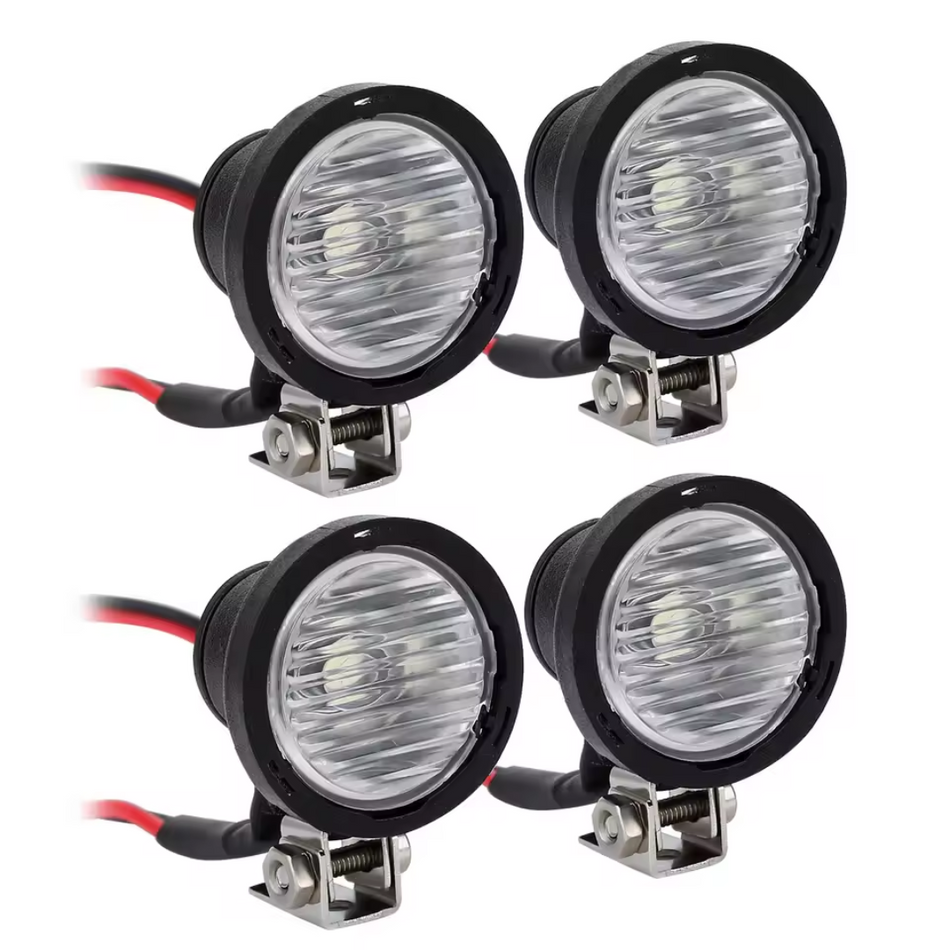 OZRC LED Lights 4x Round Headlights 1/10 RC Crawler TRX4 SCX10