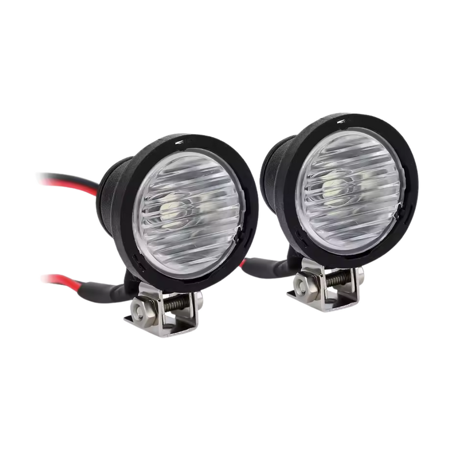 OZRC LED Lights 2x Round Headlights 1/10 RC Crawler TRX4 SCX10