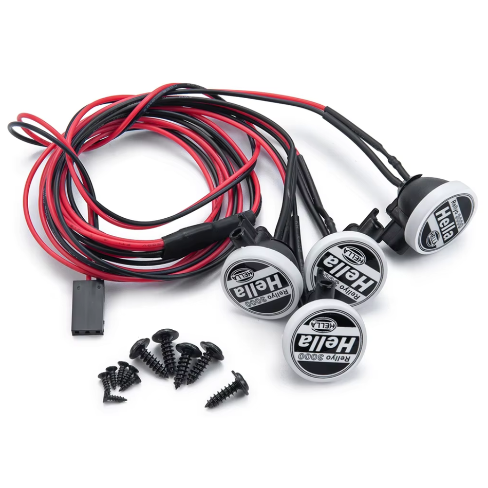 OZRC LED Lights 4x Round Headlights 1/10 RC Crawler TRX4 SCX10