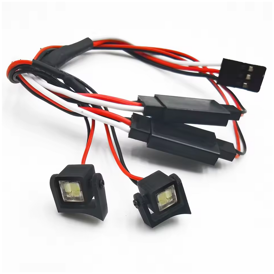 OZRC LED Square Spotlight Set for SCX24 Jeep Gladiator Wrangler 1/24 RC Crawler