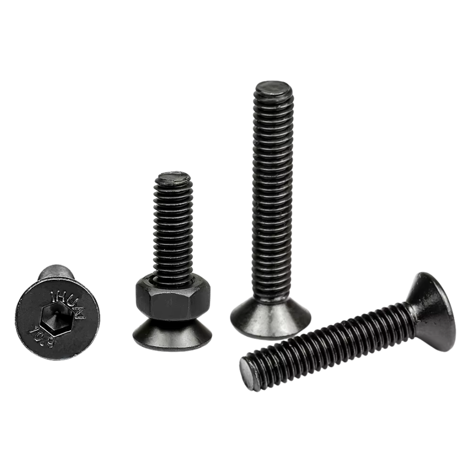 OZRC M3 Hex Countersunk Head Screw Kit Carbon Bolt Nut Set 4mm-20mm 250pcs