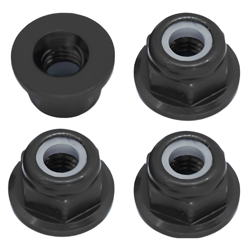 OZRC M3 Nylon Lock Nuts 4pcs Black Colour for RC Car 1/10