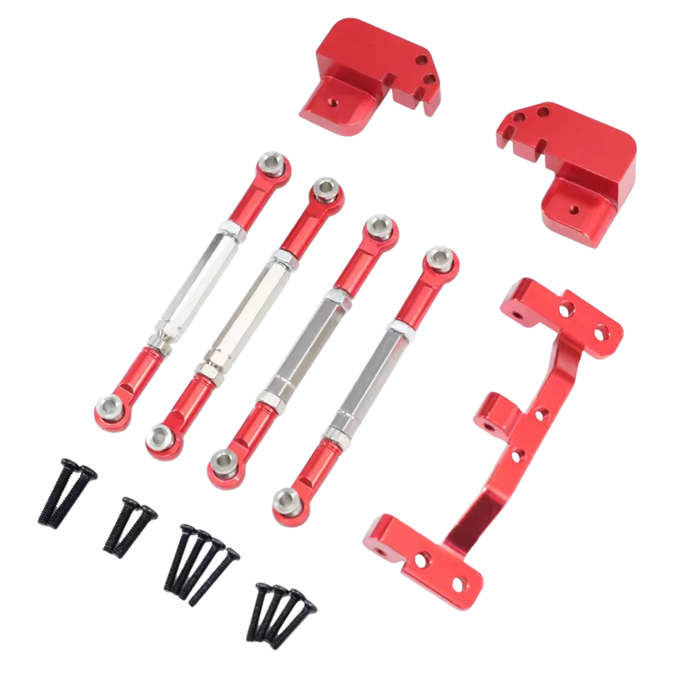 OZRC MN82 Rear Four Link Leaf Spring Upgrade Set Red