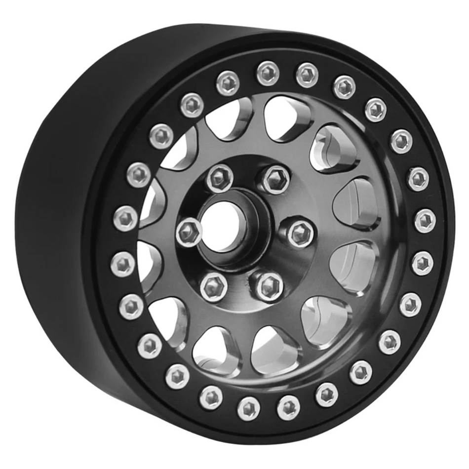 OZRC Metal 1.9 Beadlock Wheel Rim Hub 12mm Hex for 1/10 Traxxas Enduro Axial FMS Grey