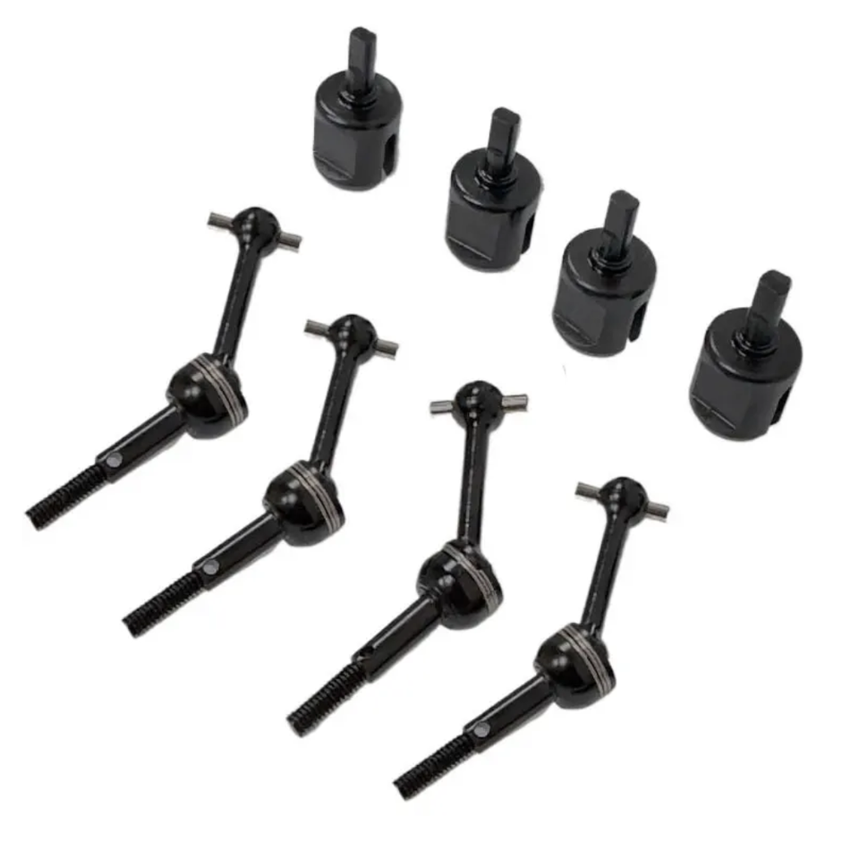 OZRC Metal CVD Drive Shaft & Differential Cup Set Black TT01 TT02 1/10 RC