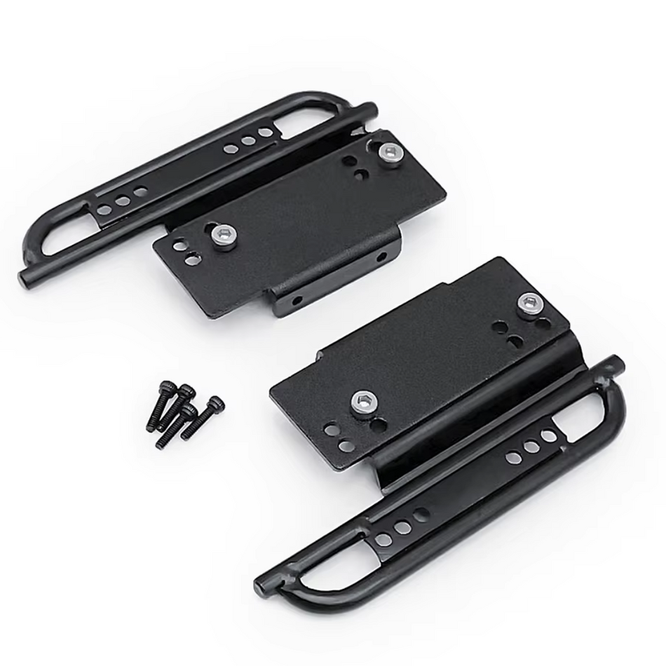 OZRC Metal Side Pedal Rock Sliders Black Suits SCX24 Deadbolt C10 Wrangler