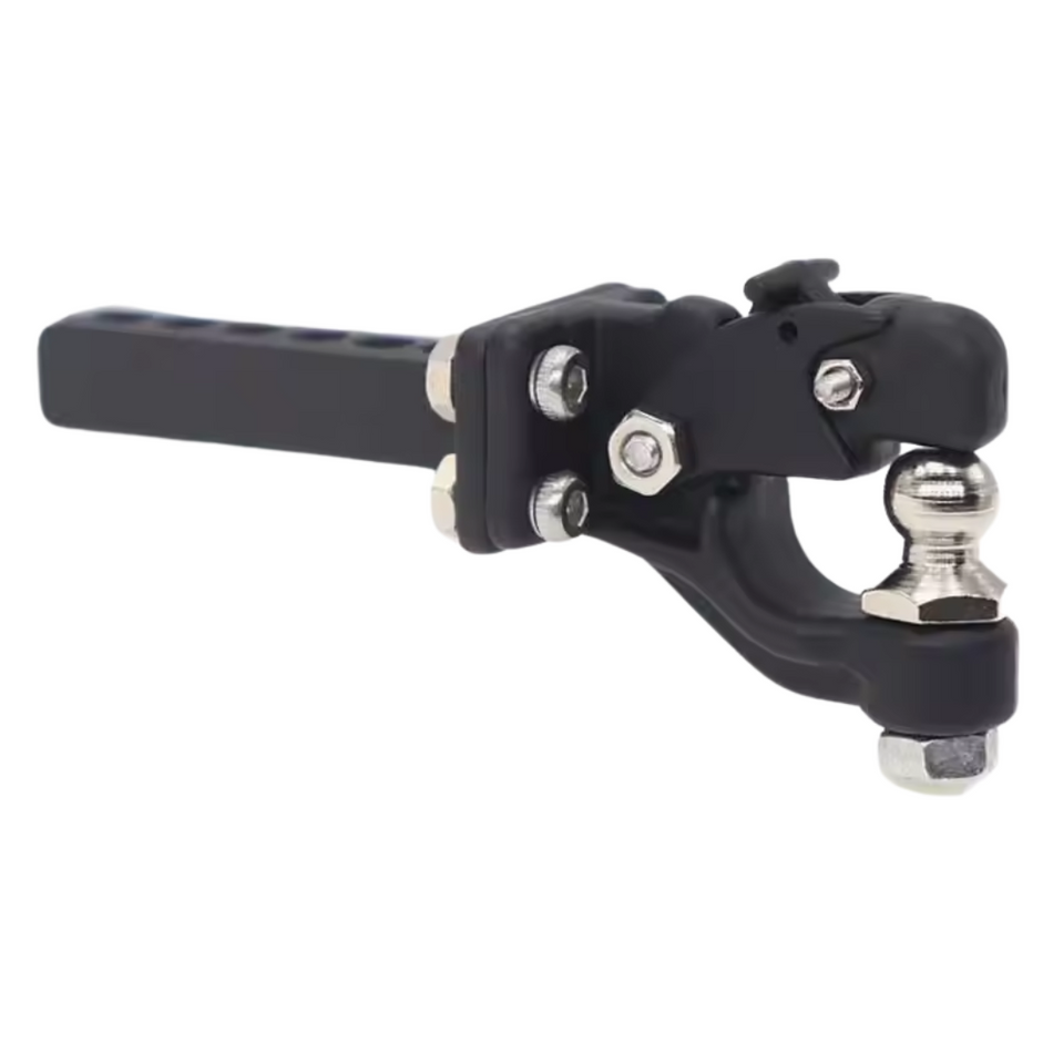 OZRC Metal Tow Hook Drop Hitch Receiver Black Silver Suits 1/10 RC Crawler