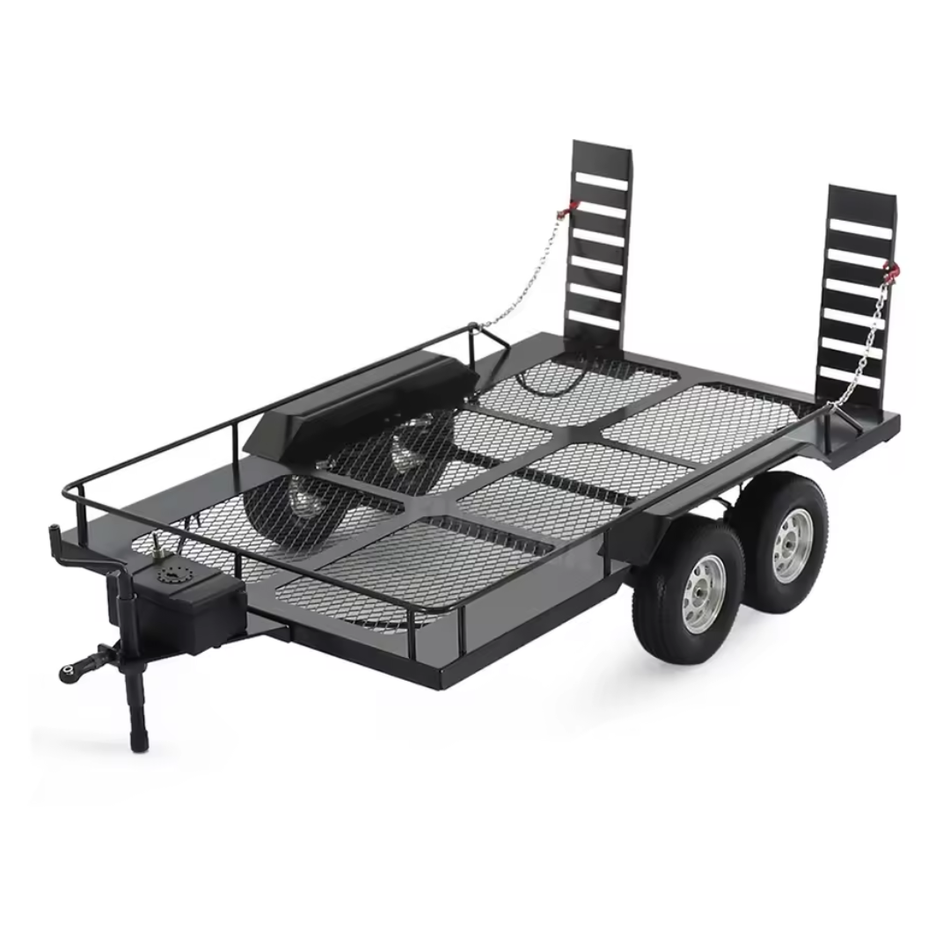 OZRC Big Dog 1/10 Dual Axle Scale Flatbed Trailer for Crawler Truck Kit