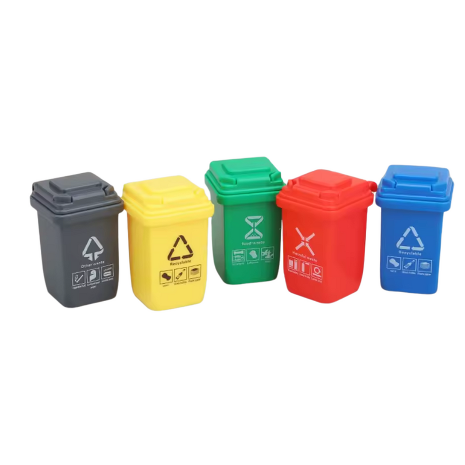 OZRC Mini Trash Can Roller Bins 1/10 Accessory Multi Colour 4cm 5pcs