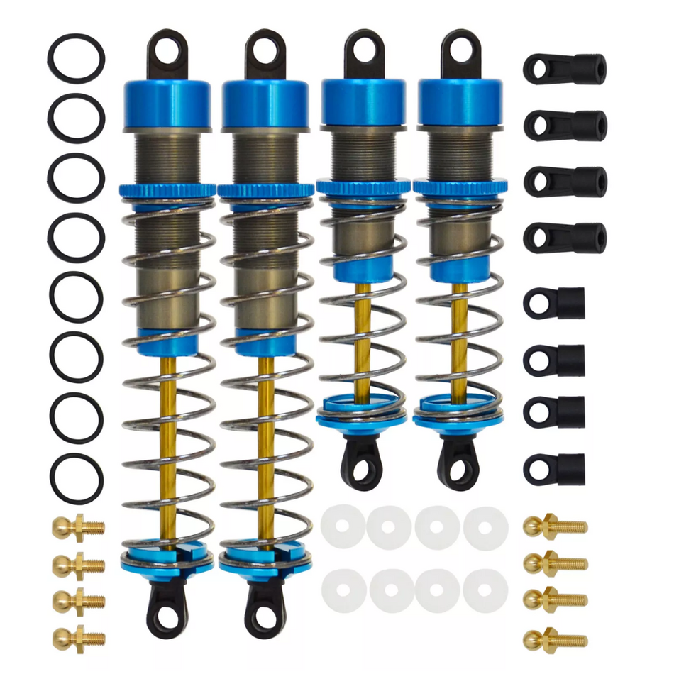 OZRC Oil Shocks Damper for Tamiya DF-02 DT-02 TRF501X Aluminium Front & Rear 4pcs