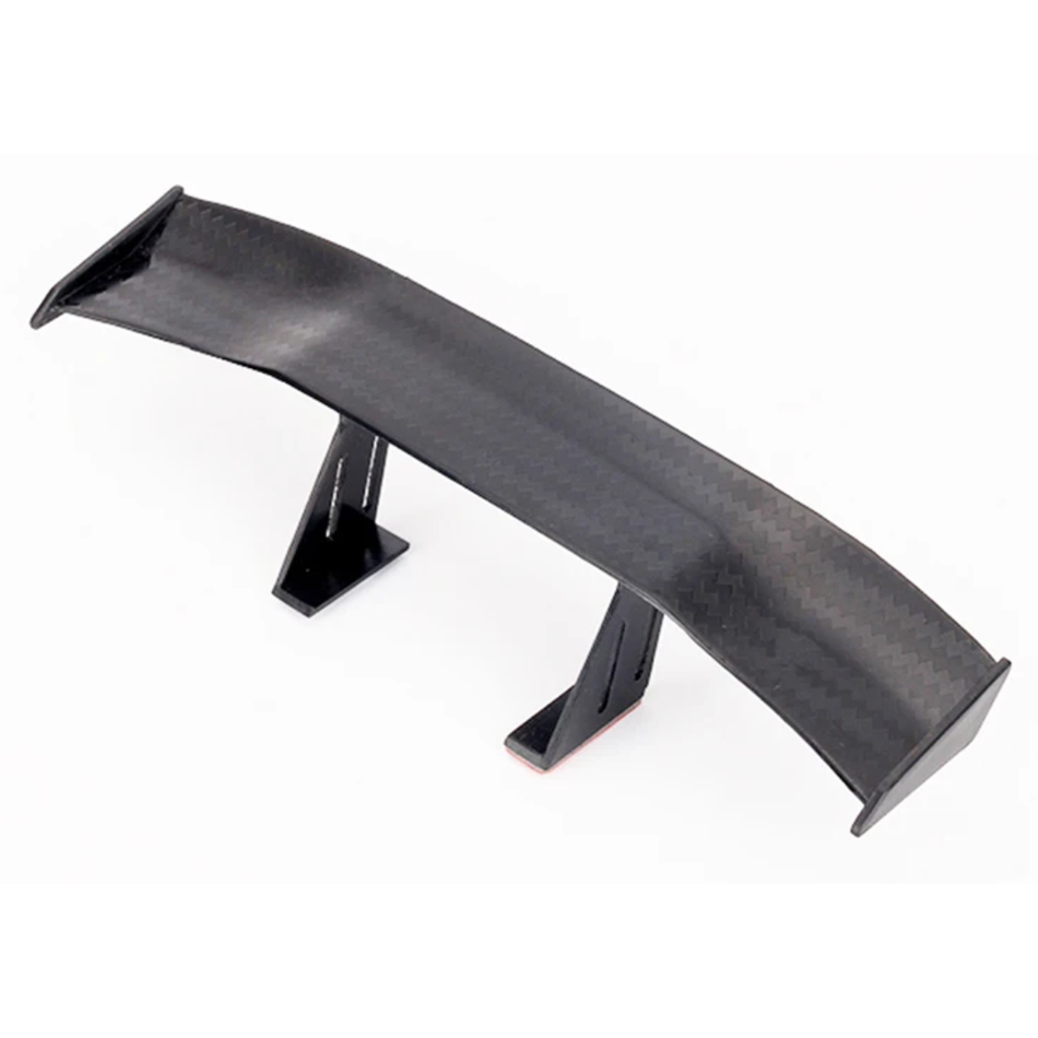 OZRC Plastic 1/10 GT Style Carbon Look Mini Rear Spoiler Car Decor Black