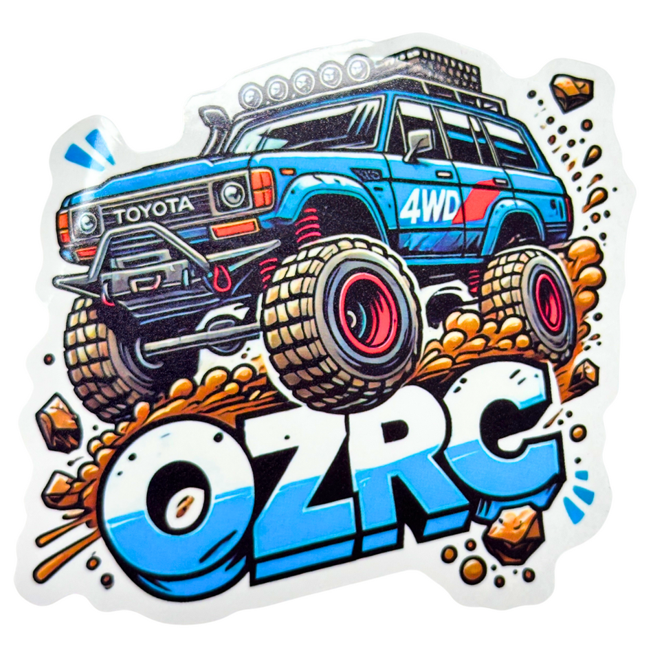 OZRC Special Edition Crawler Car Sticker LC80 Custom Blue Design