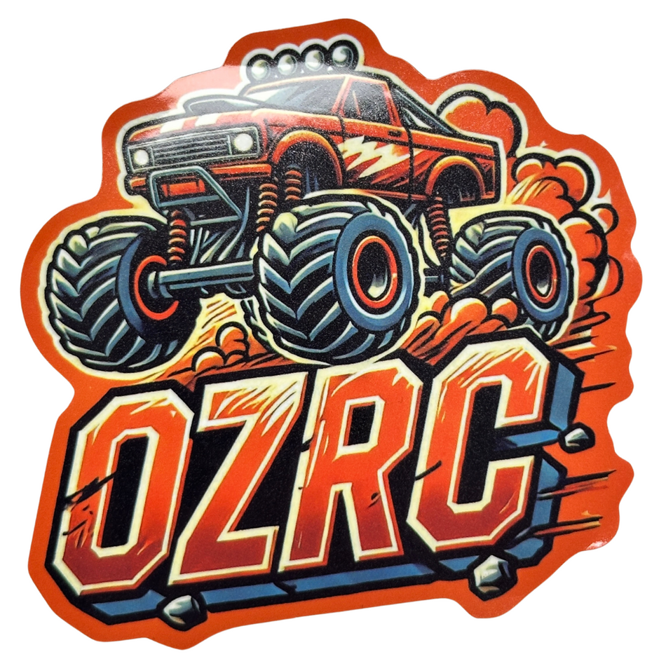 OZRC Special Edition Monster Truck Sticker Custom Orange Design