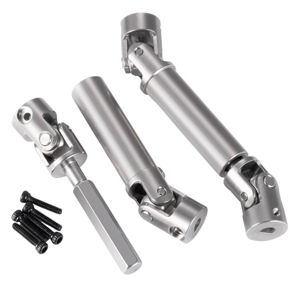 OZRC Stainless Steel Centre Drive Shafts D-Hole FMS FCX18 LC80 1/18 RC Upgrade