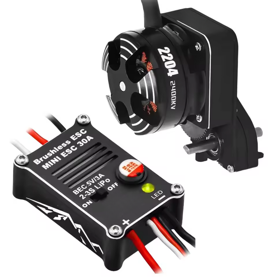 OZRC Upgrade 2204 2400KV Outrunner Motor With Transmission and 30A ESC for SCX24