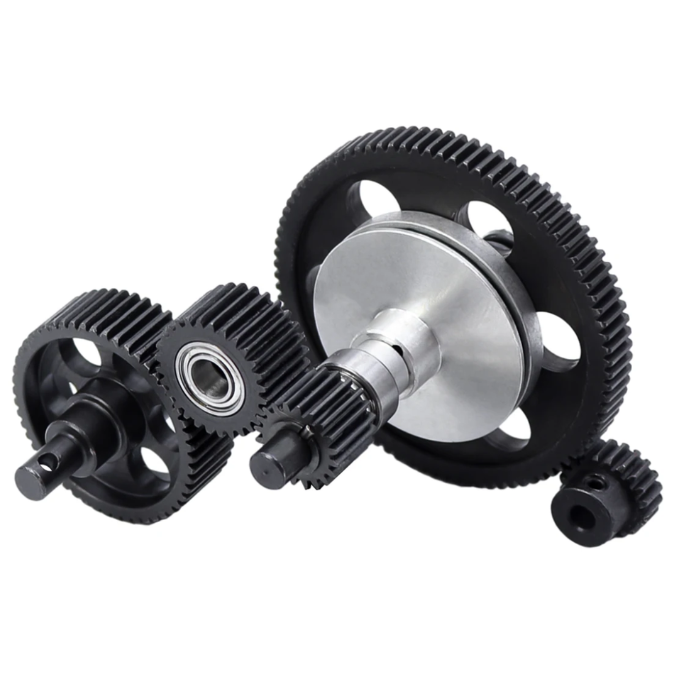 OZRC Upgrade SCX10 87T Spur 20T Pinion Gear Set 1/10 RC Crawler Steel
