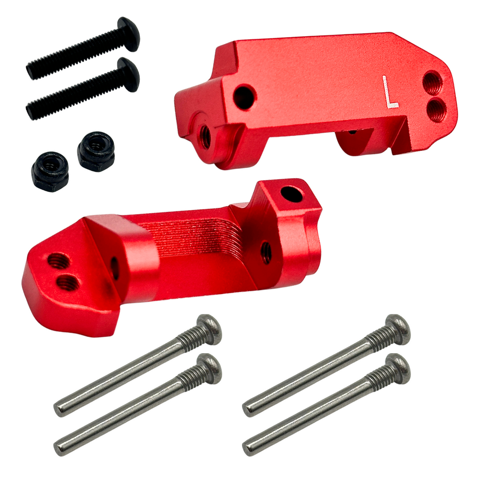 OZRC Upgrade Traxxas Alloy Caster Blocks w/ Pins Red for Slash Bandit Rustler 2pcs