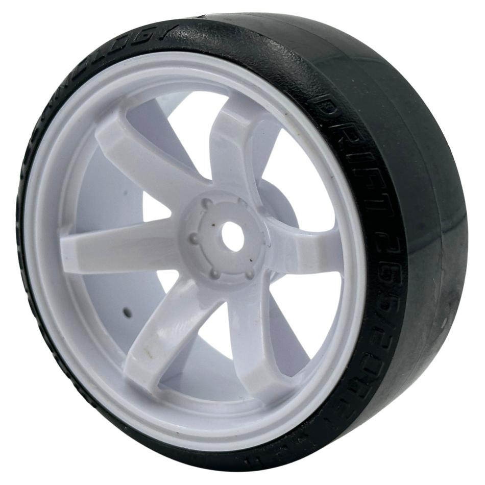 OZRC White Drift Wheels w/ Tyres Complete set for On-road 1/10 4pcs