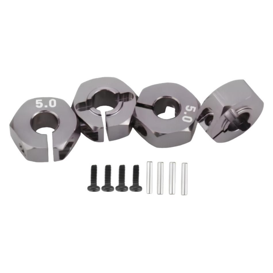 OZRC 5mm Alloy 12mm Hex Drive Hub Extenders 1/10 RC Cars 4pcs