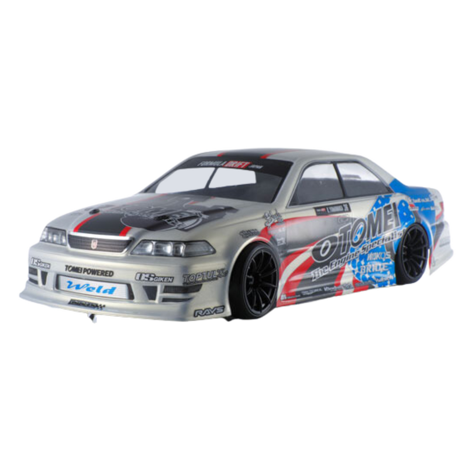 Overdose Toyota JZX100 Mark II Team Kenji w/ TOMEI POWERED Clear 1/10 RC Body Shell OD2371