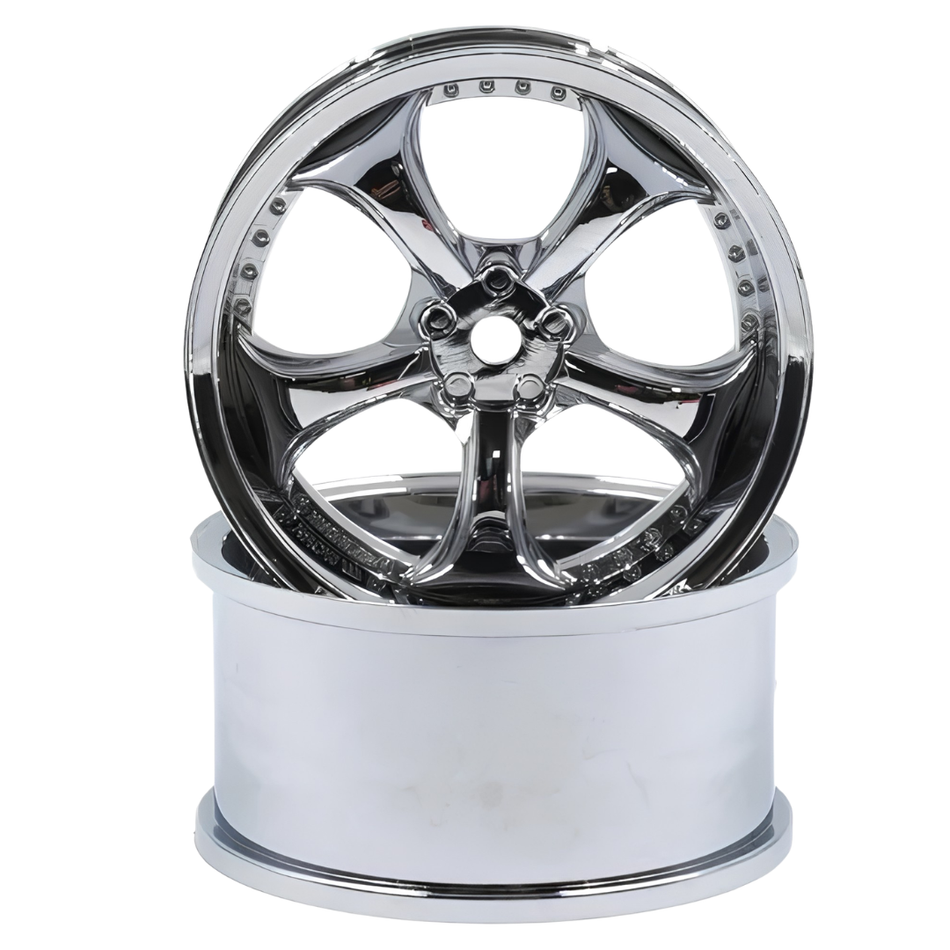 Overdose WORK VS KF Drift Wheels Offset +7 Chrome 2Pcs OD1186b