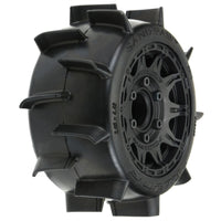 Proline Sand Paw Paddle Wheels & Tyres (2) 2.8" Stampede/Rustler PR10160-10