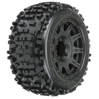 Proline Badlands 3.8" Tyres & Monster Truck Wheels (2) 17mm Hex Front/Rear PR1178-10