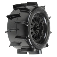 Proline Sand Paw Paddle Wheels & Tyres Stampede 12mm Hex (2) 2.8" PR1186-14